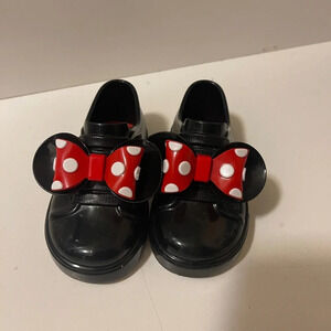Mini Melissa Black Disney Minnie Mouse Ears & Polka Dot Bow Girls...